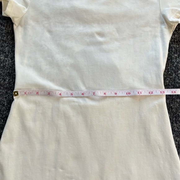 Talula Sz M Jersey Lace Back Dress Cream - Picture 8 of 9